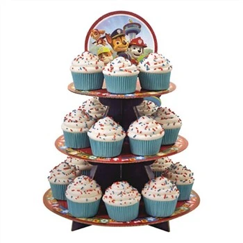3-lags cupcakestativ i papp